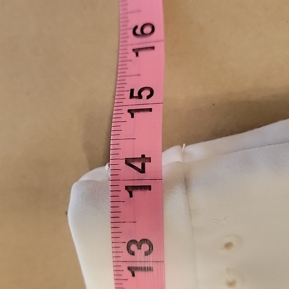 The Limited Scandal Collection Size 2 Ivory Pencil Skirt with Button Detail - Picture 4 of 10